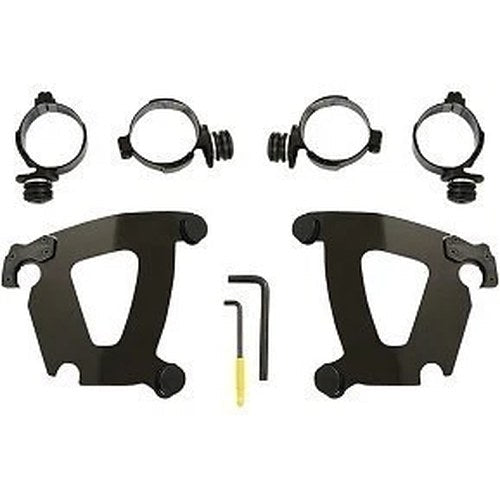 Memphis Shades MEB2050 Black Road Warrior Trigger-Lock Mount Kit - 18-23 Fat Bob