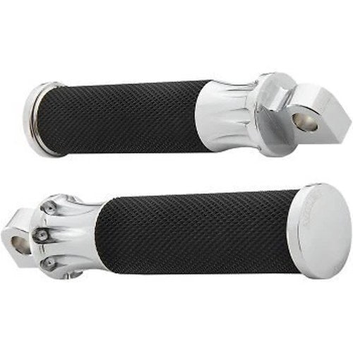 Arlen Ness 07-908 Chrome Deep Cut Fusion Male-Mount Footpegs for Harley