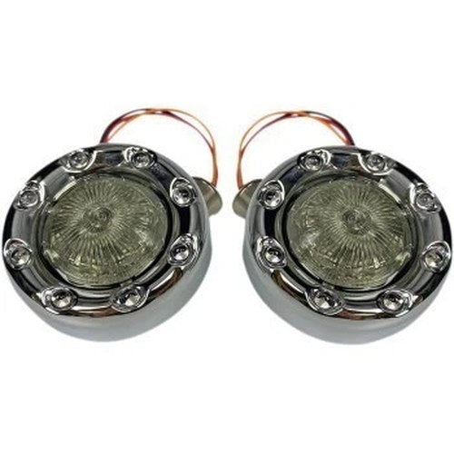 Custom Dynamics PB-BR-AW-57-CS Chrome 1157 Bullet Style Front ProBeam Ringz