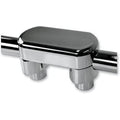 LA Choppers Chrome 1-1/2" Tall Hefty Riser & Top Clamp Kit for 1-1/4" Handlebars