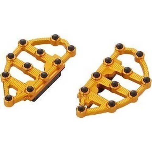 Arlen Ness 06-899 MX Billet Passenger Floorboards- Gold