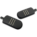 Rivco MV137MB Matte Black Custom Accent Footpegs for Harley Male Mount