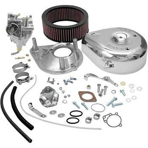 S&S 11-0411 Super E Carburetor Kit for 79-84 Shovelhead w Band Style Intake