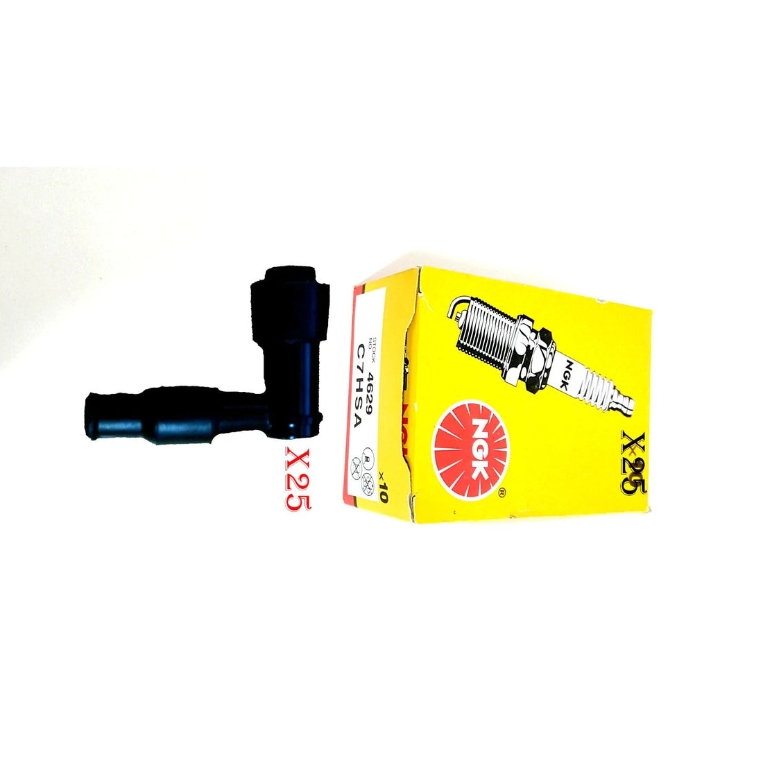 Shop Set OF 25 Spark Plug + Caps Kawasaki KLX140L Bike Youth Sparkplug NE C7HSA
