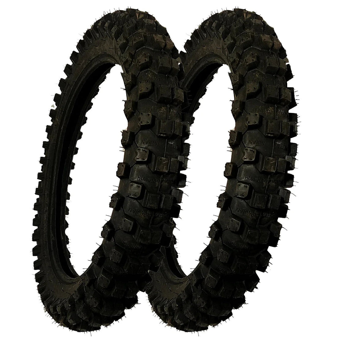 New 2 Pack Rear Tire 80/100-12 Performance Quality For Offroad Racing Dirt Bikes