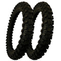 New 2 Pack Rear Tire 80/100-12 Performance Quality For Offroad Racing Dirt Bikes