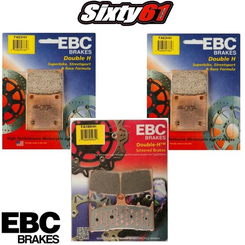 CBR600RR Brake Pads 2005 2006 Honda Ebc HH Front Rear 3 sets FA390 FA174H 05 06