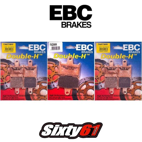 ZX14R Brake Pads Kawasaki 2012-2022 2023 2024 2025 2026 Ebc HH Front Rear 3 sets