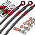Yamaha MT09 FZ09 Brake Lines (ABS Only) 2017-2019 2020 (5 lines) Front Rear Red