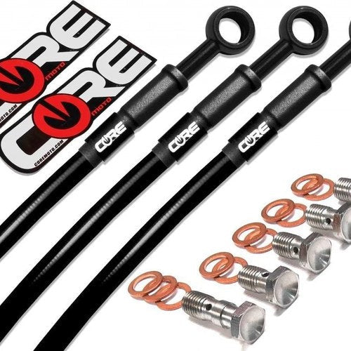 Brake Lines for Honda Cbr 1000RR Non-ABS 2017 2018 2019 Front Rear Black