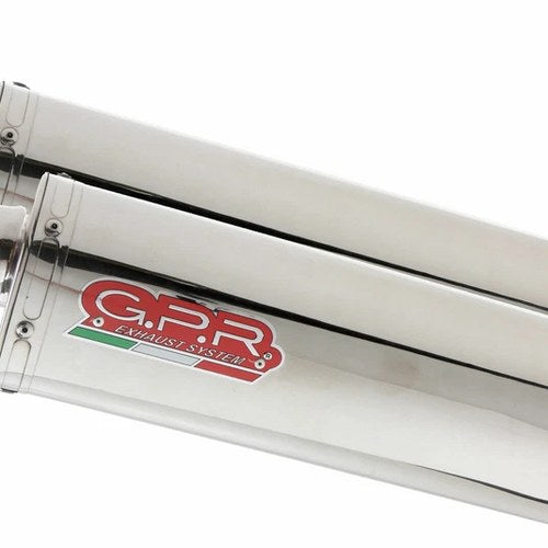 Gpr Exhaust Cagiva Raptor 1000 2000-2003 Pair Homolog Slip-On Trioval