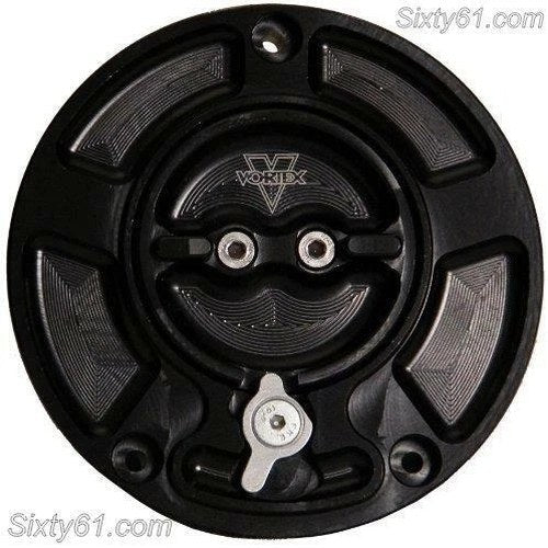 Kawasaki Z1000 Gas Cap Vortex 2003 2004 2005 2006 Black V-3 Fuel Tank Keyless