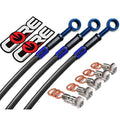 Hayabusa Brake Lines (ABS Only) 2022-24 (5 lines) Suzuki Front Rear Blue Carbon
