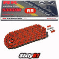 Suzuki Hayabusa Red RK Gxw Chain 150 Link 530 Pitch XW-Ring Extended Swingarm