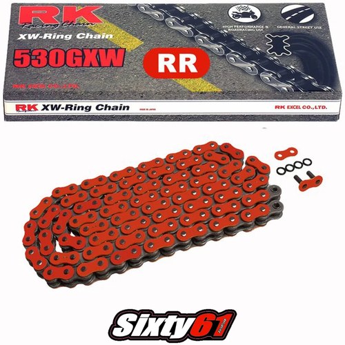 Honda Cbr 1000RR Red Chain RK Gxw 150 Link-530 XW-Ring for Extended Swingarm