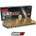 Motorcycle Gold RK Gxw Chain 150 Link-530 Pitch XW-Ring for Extended Swingarm