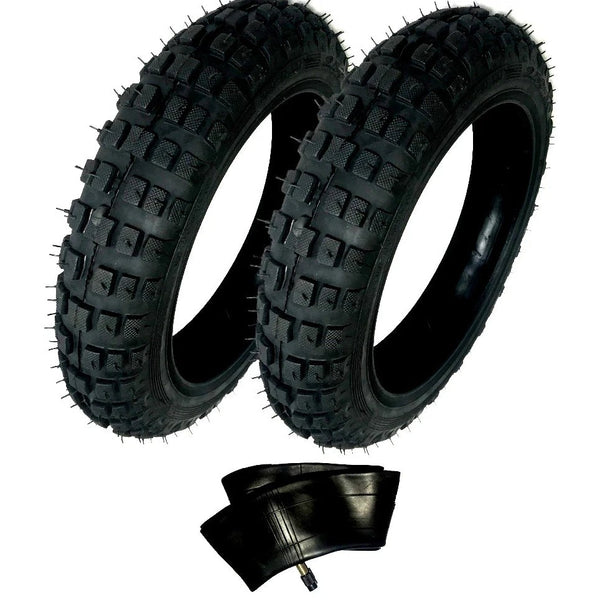 2) HD Tires And 1) Tube 2.50-10 2.50X10 Straight Yamaha PW50 PW-50 PW 10" 50CC