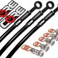 Yamaha MT09 Brake Lines (ABS Only) 2021-2022 (5 lines) Front Rear Black Steel