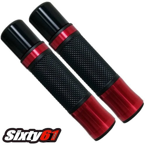 Yamaha R1 R3 R6 Red Grips 1998-2019 2020 2021 2022 Gel Comfort Hand Bar Ends
