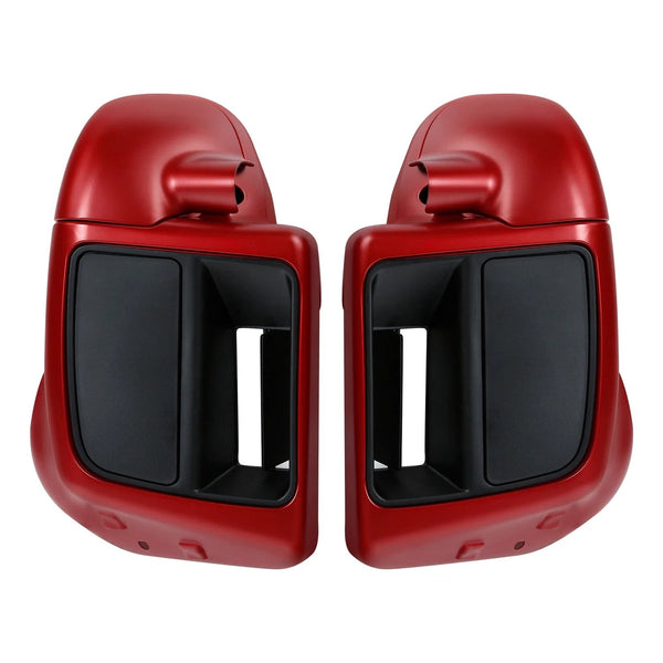 Lower Vented Fairing Fit For Harley Touring Road Glide 14-23 Wicked Red Denim