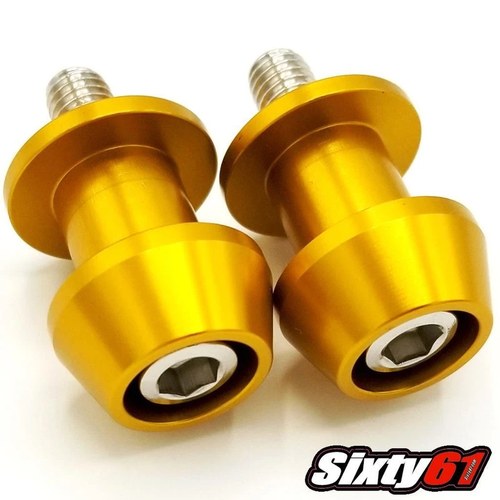 Hayabusa Gold Swingarm Spools Suzuki 1999-2018 2019 2020 2022 2023 2024 Sliders