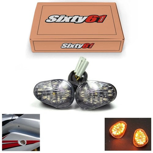Yamaha R3 Flush Mount LED Turn Signal Lights 2015-2022 2023 2024 2025 2026 Smoke