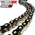 Black Gold EK Motorcycle Chain 525 Z3D-150KG 150 Link Tensile Strength 10000 lbs