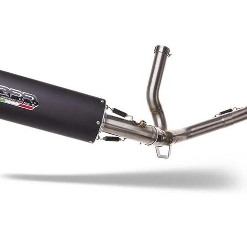 Suzuki V-Strom 650 2021-2025 Exhaust Gpr Mid-Line Furore Evo4 Nero