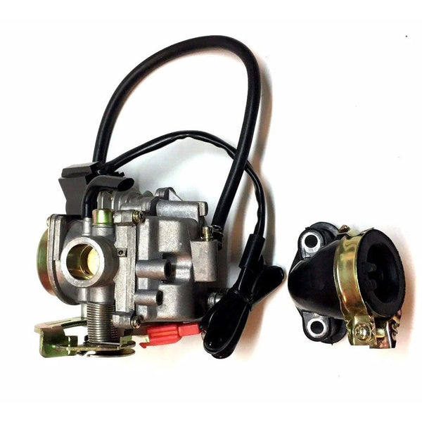 20MM Giovanni 50CC 50 Carburetor & Intake Manifold Boot Scooter Moped Carb New