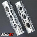 Honda Rebel 500 Hand Grips 2017-2024 Chrome Billet Aluminum 1 Inch with Cut Outs