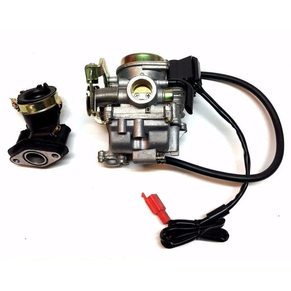 20MM 50CC 50 Xtreme Carburetor & Intake Manifold Boot Scooter Moped Carb New