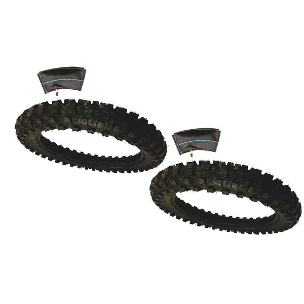 2 Pack 70/100-19 110CC 125CC 250CC Pitster Coolster Mini Dirt Bike Tire Tube