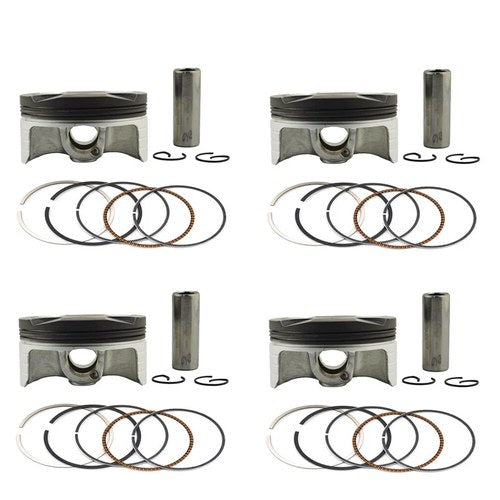 4 Sets Std 75mm Piston & Rings Kit for Honda CBR954RR 2002-2003 CBR1000RR 04-07