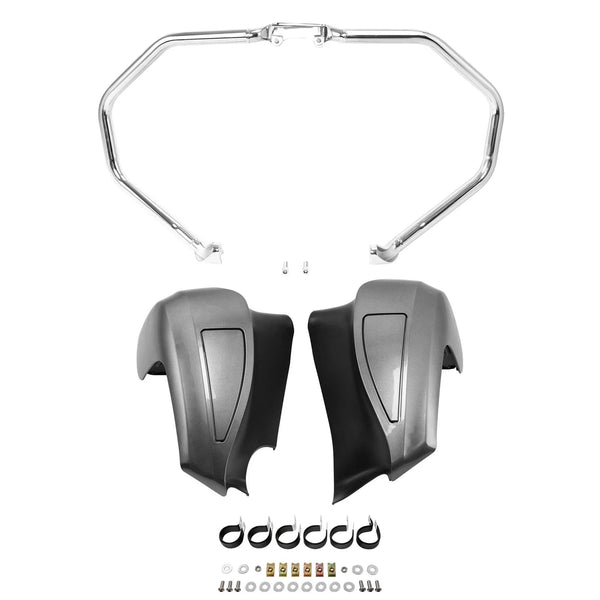 Chrome Engine Crash Bar Lower Fairings Fit For Indian Chief Chieftain 2014-2023