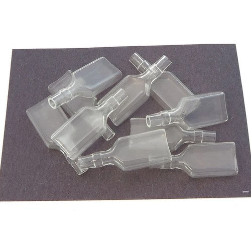 10 Pack Clear Insulator - Dual Female 3.5mm Bullet Terminal - Honda Wire Repair