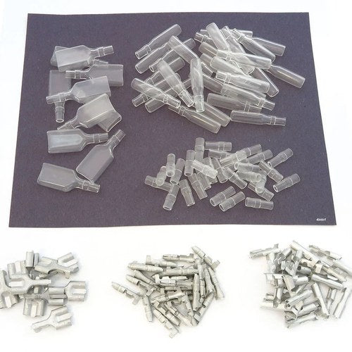 Male + Female 3.5mm 140 Piece Bullet Terminal Kit Insulator Japanese Motorcycle