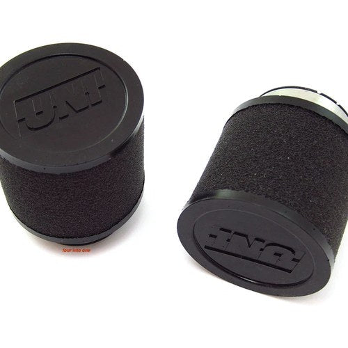 2 Pack Uni PK-22 Foam Air Filter Pod 35mm - 38mm Carb Mounting ID - Made in Usa