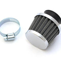 Chrome Motorcycle Performance Air Filter Pod 35mm Honda Kawasaki Yamaha Suzuki
