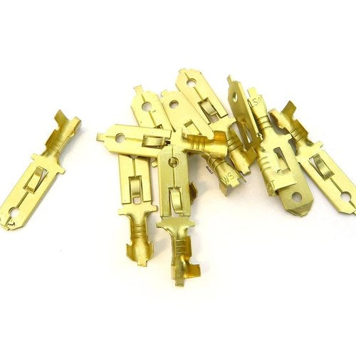 Male Locking Spade Terminal - 6.3mm - 10 Pack - Honda CB Motorcycle Wire Repair