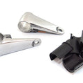 Emgo Polished Aluminum Headlight Brackets Vintage Honda Motorcycle - 66-35830