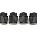 Black 39mm Air Filter Pod Set of 4 - Black Clamps Honda CB500 CB550 CB750 69-76