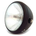 6.5" Bullet Side Mount H4 Halogen Motorcycle Headlight - Matte Black