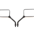 GP Black Rectangular Short Stem Screw In Mirror Set - 10mm - Left and Right