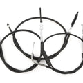 Short Control Cable Set - Honda CB450 CB450K CL450 Throttle Clutch Drum Brakes