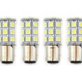 Set of 4 - LED Bulbs - 27 Smd - 1157 - Yellow - RV Camper Car Truck Motorcycle