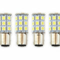 Set of 4 - LED Bulbs - 27 Smd - 1157 - Amber - RV Camper Car Truck Motorcycle