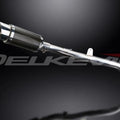 Delkevic 8" Mini Carbon Fiber Round Muffler Slip On - Honda CBR600RR 2005-2006
