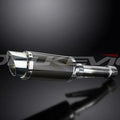 Delkevic 8" Mini Carbon Fiber Round Muffler Honda GB400TT GB500TT 85-90 Exhaust