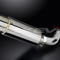 Delkevic Mini 8" Stainless Round Muffler - Honda VFR800 Interceptor 1998-2001