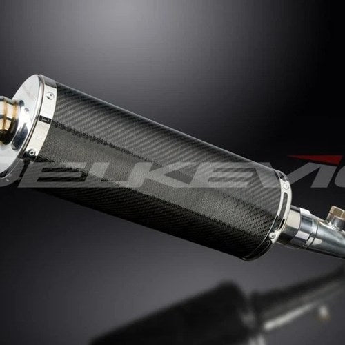 Delkevic 14" Carbon Oval Muffler - Honda Silver Wing FSC600 2002-2014
